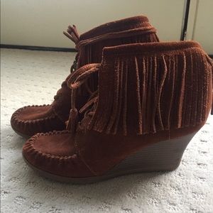 Minnetonka Fringe Wedges
